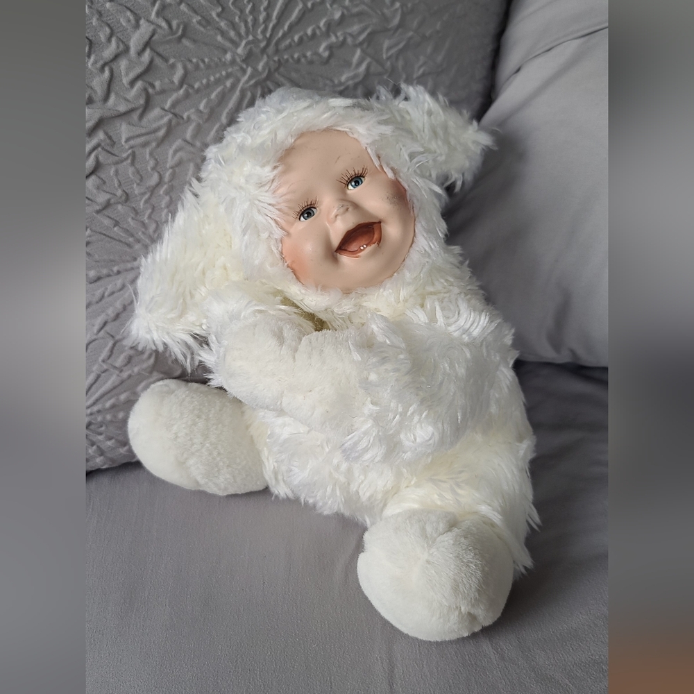 Porcelain Face Anne Geddes style Doll - Lamb Geppedo